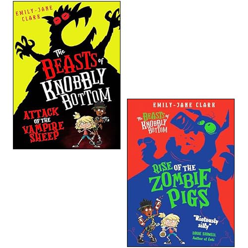 Two paperback books from the "Beasts of Knobbly Bottom" collection by Emily-Jane Clark for ages 5 and up.