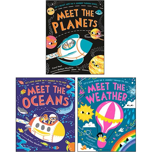 Three paperback books from the "Meet the Series" by Caryl Hart for ages 3-7, featuring colorful covers and engaging illustrations.