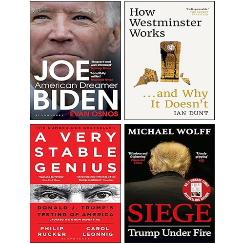 Politics Collection by Various Authors, 4 paperback books showcasing non-fiction topics, featuring Ian Dunt's work.