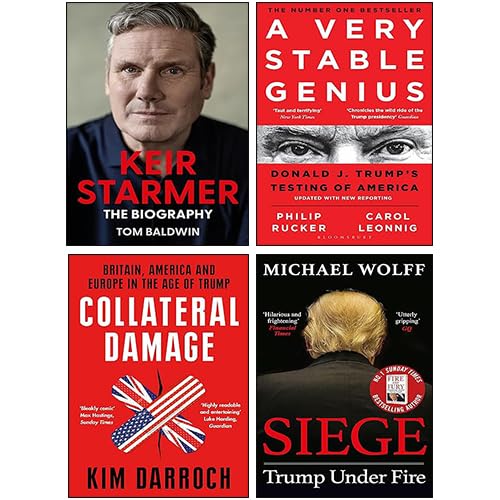 Political Biographies Collection by various authors, four paperback books, showcasing covers and spine designs.