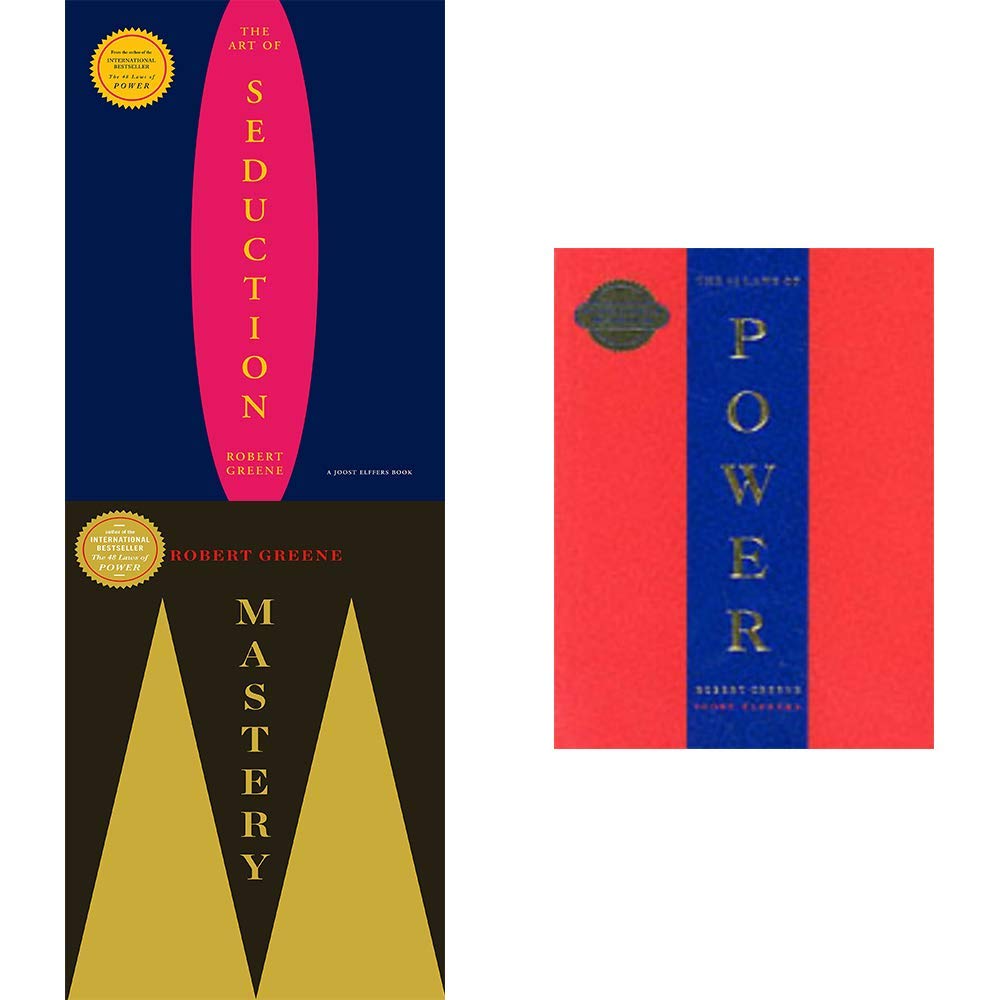 Three paperback books from the Robert Greene collection set, featuring non-fiction titles by the author Profile Books.