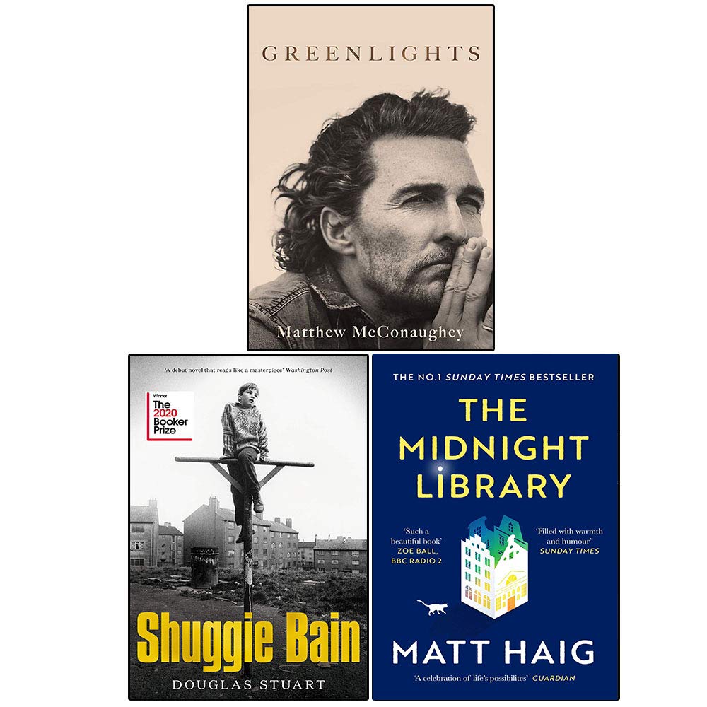 Hardcover collection of three fiction books by Matthew McConaughey, featuring a stylish design and vibrant cover art.