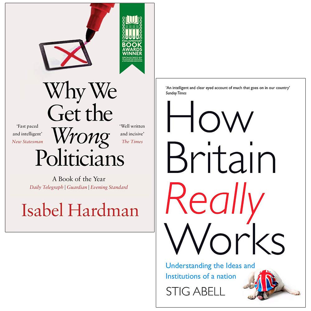 Isabel Hardman and Stig Abell 2-book collection set in paperback, featuring non-fiction titles on a white background.