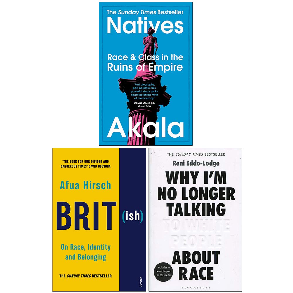 Three paperback books from the Akala collection, featuring various nonfiction authors, displayed together on a surface.