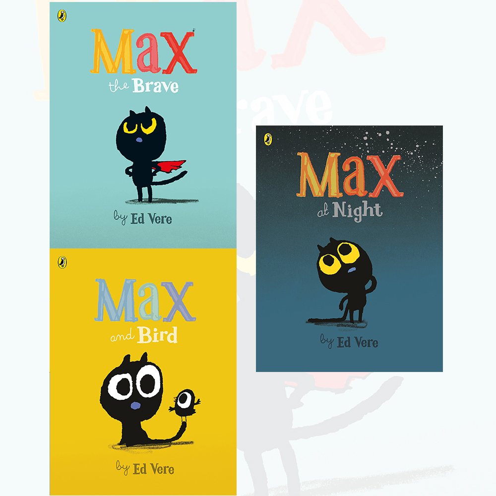 Max Series by Ed Vere paperback book collection set for ages 3-7 featuring colorful covers and engaging illustrations.