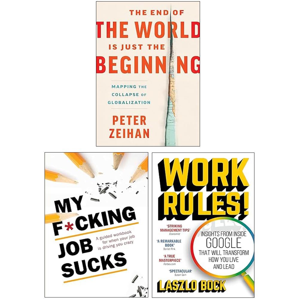 Three paperback books from the Insights collection by Peter Zeihan, showcasing various non-fiction topics.