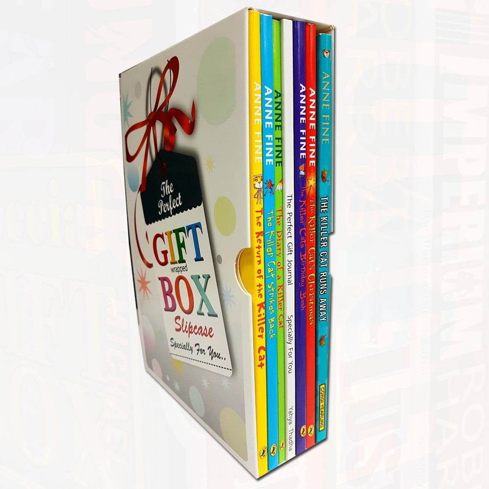 Anne Fine Collection box set featuring 6 paperback fiction books by Anne Fine, displayed with colorful covers.