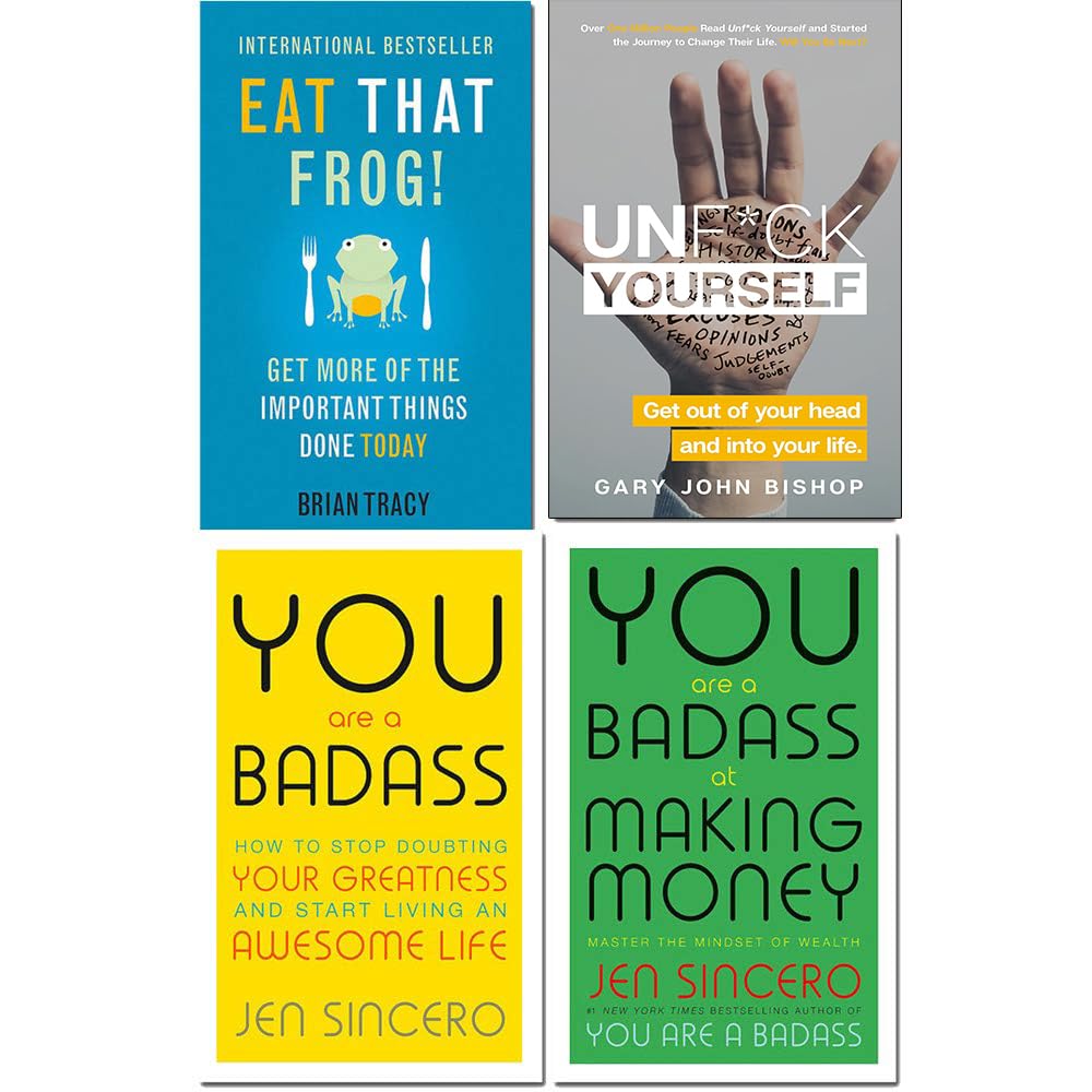 Self Help 4 Books Collection Set in paperback by Various Authors, featuring titles from Hodder Paperbacks and Yellow Kite.