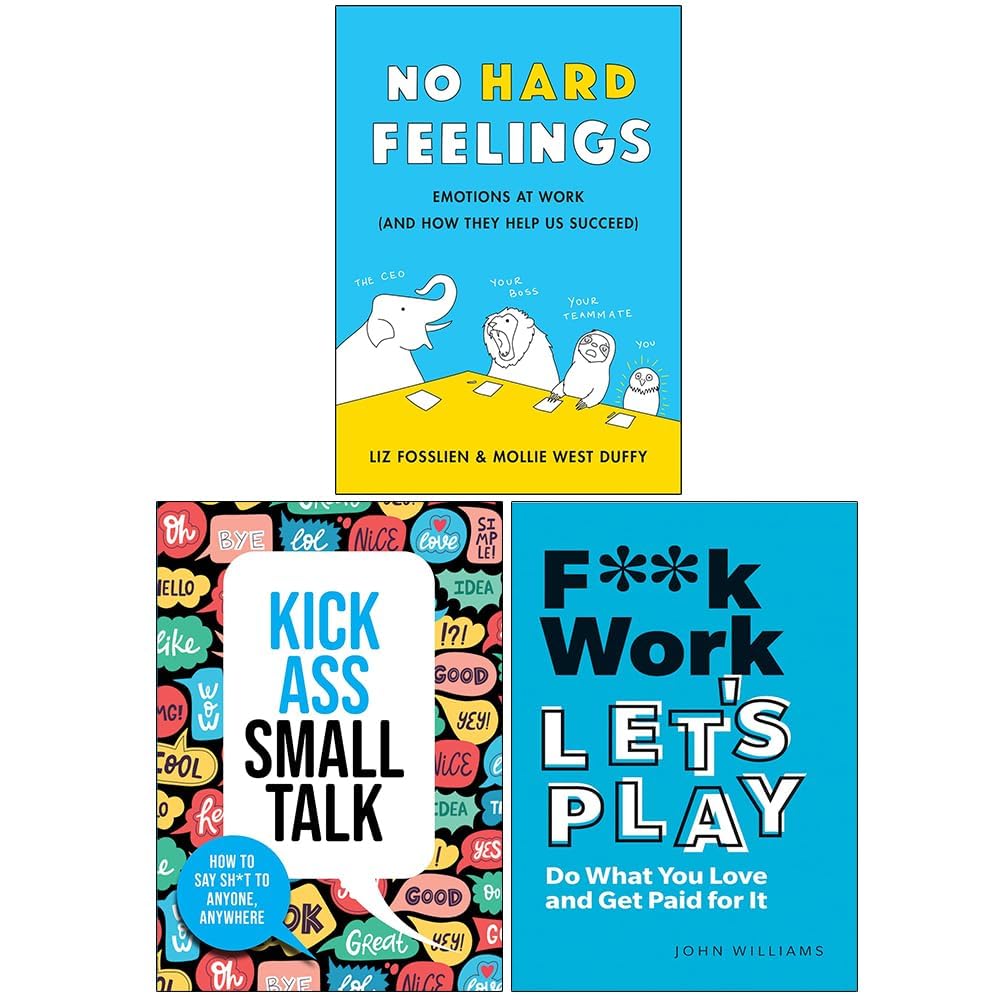 No Hard Feelings by M W Duffy, three paperback book collection showcasing non-fiction insights on emotions and workplace dynamics.