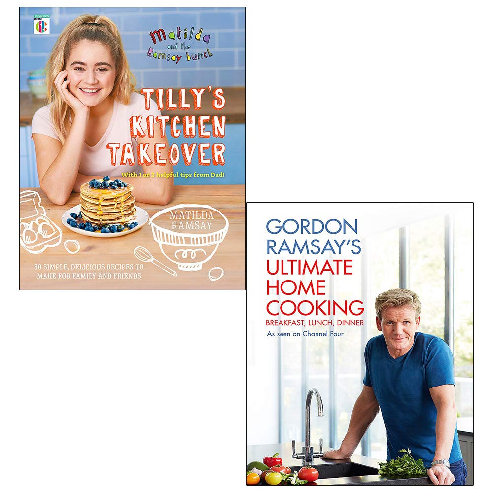 Hardback collection of "Tillys Kitchen Takeover" by Matilda Ramsay and Gordon Ramsay, featuring two non-fiction cookbooks.