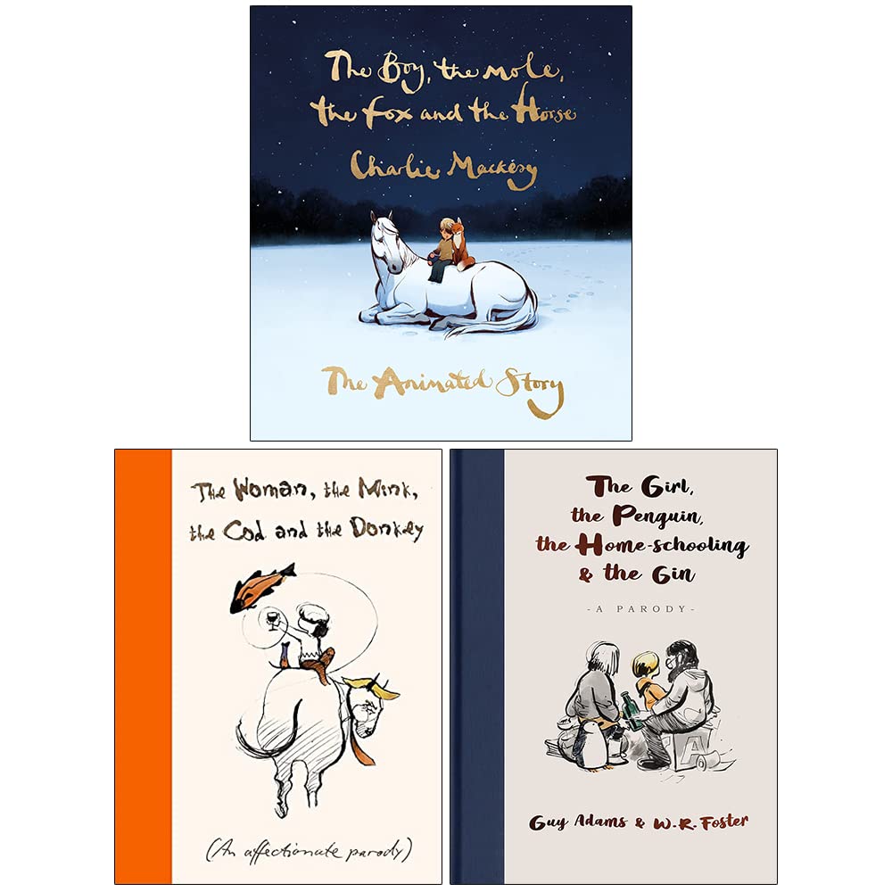 Mackesy 3-Book Collection by Charlie Mackesy, featuring colorful hardback covers for ages 3-7, displayed on a white background.