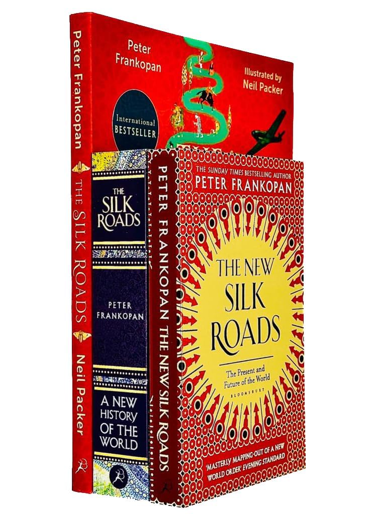 Peter Frankopan 3 Books Collection Set in paperback, showcasing covers and spines of each book from Bloomsbury Paperbacks Ltd.