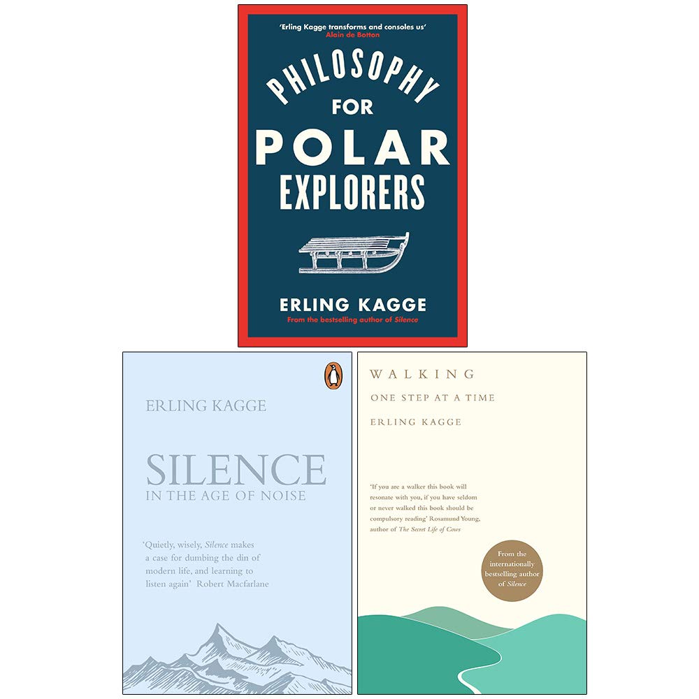 Erling Kagge Collection of 3 paperback non-fiction books by Erling Kagge featuring the Viking/Penguin logo.