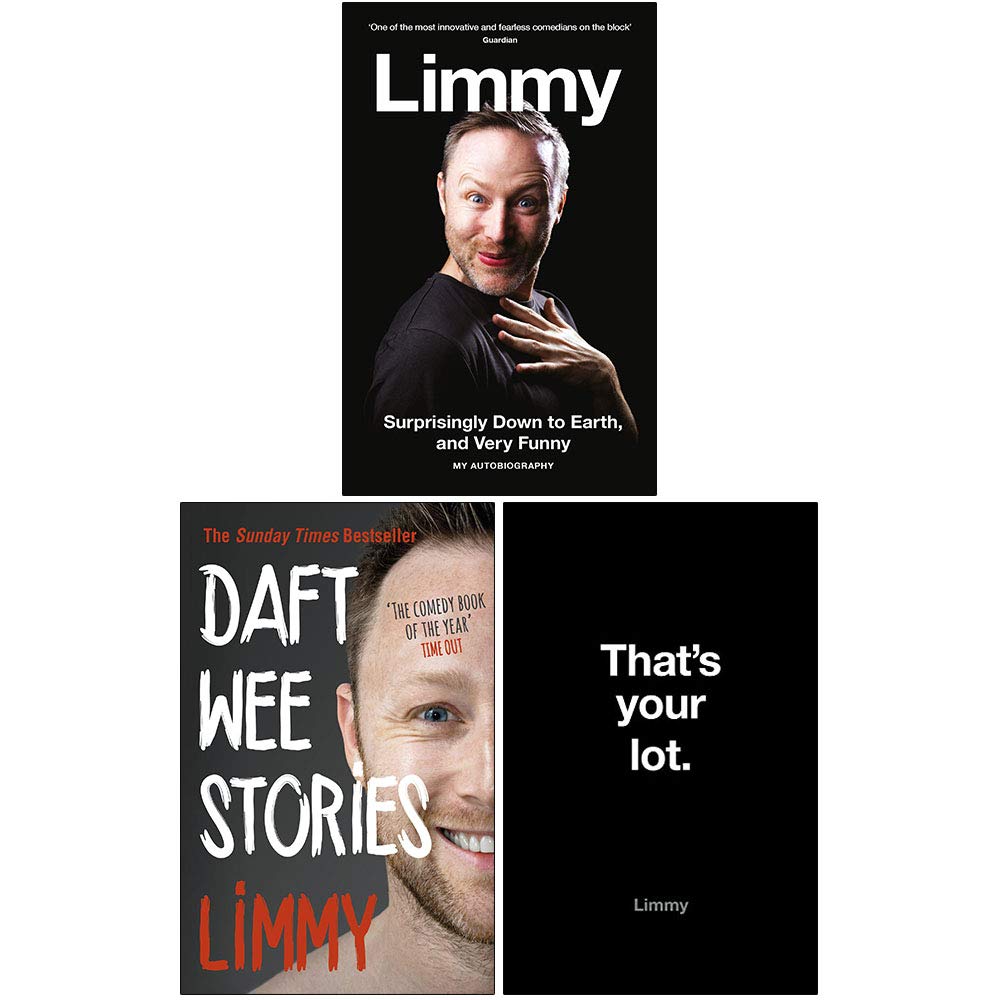 Limmy 3 Books Collection Set in paperback, showcasing the cover designs of each non-fiction title.