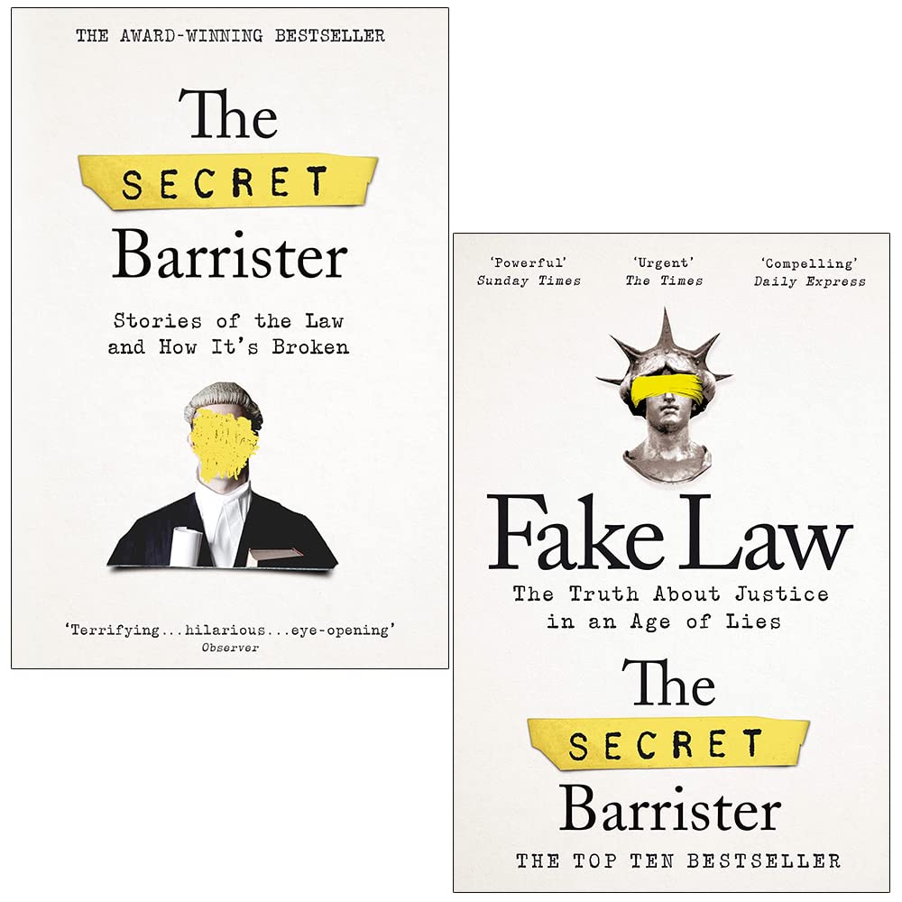 The Secret Barrister 2 Books Collection Set in paperback, showcasing the covers of both nonfiction titles.