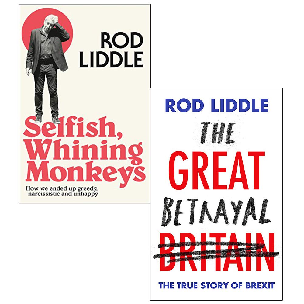 Rod Liddle Collection set of 2 non-fiction paperback books by Rod Liddle, featuring distinctive covers and spine details.