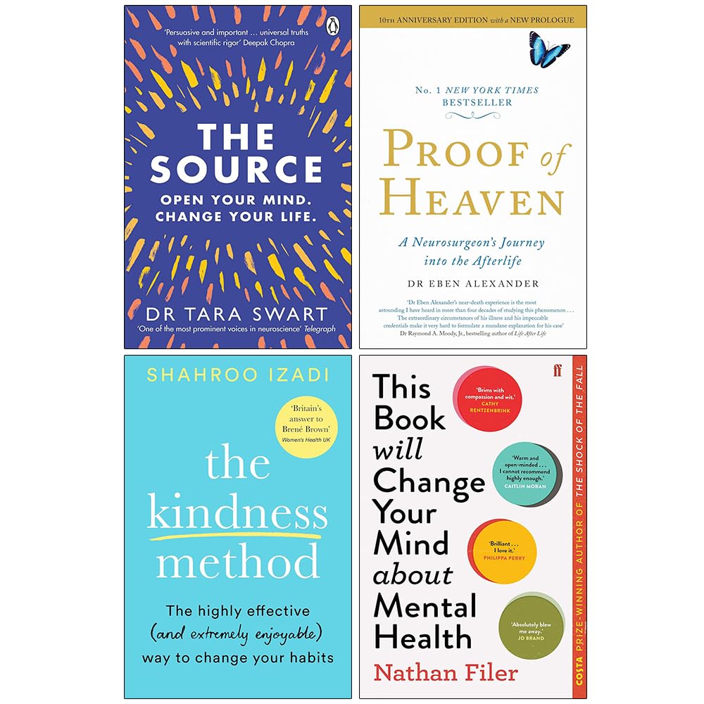 Mental Health book collection set featuring four paperbacks by various authors including Dr. Tara Swart.
