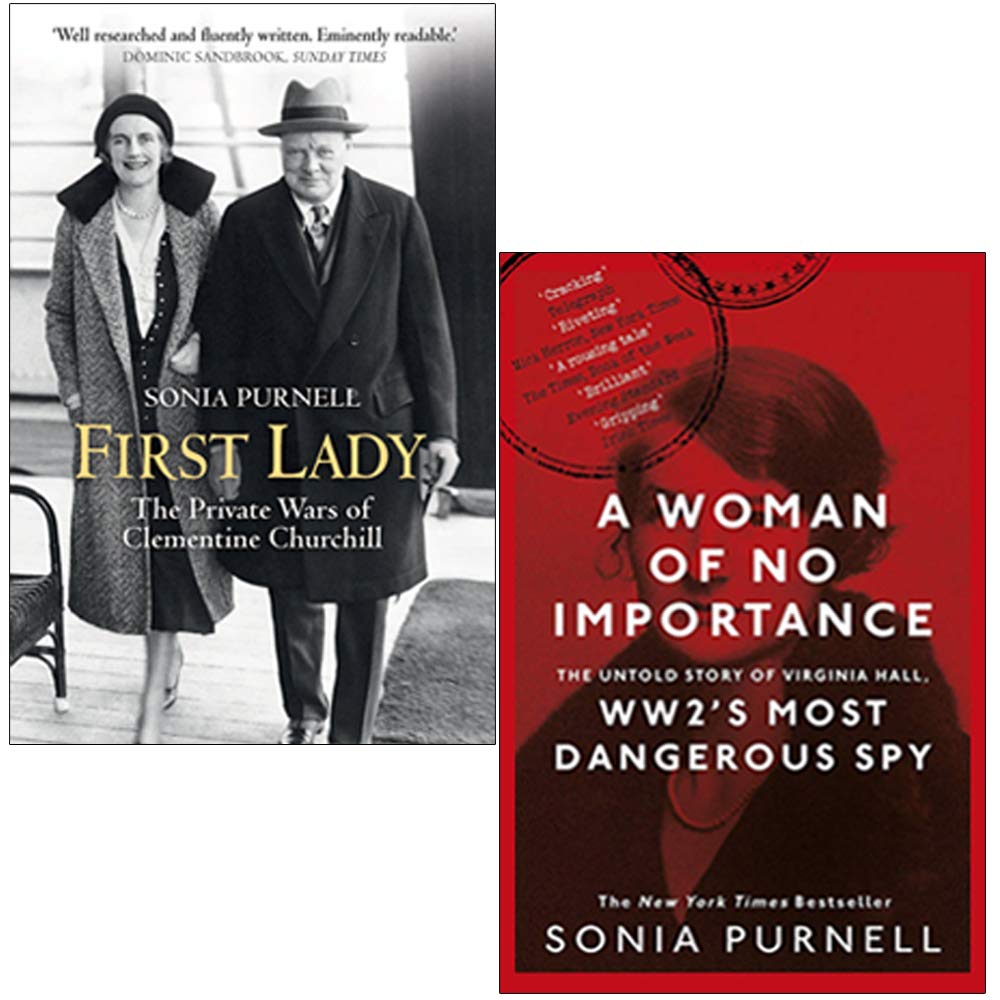 Sonia Purnell 2 Books Collection Set in paperback by Aurum Press, featuring covers of both nonfiction titles.
