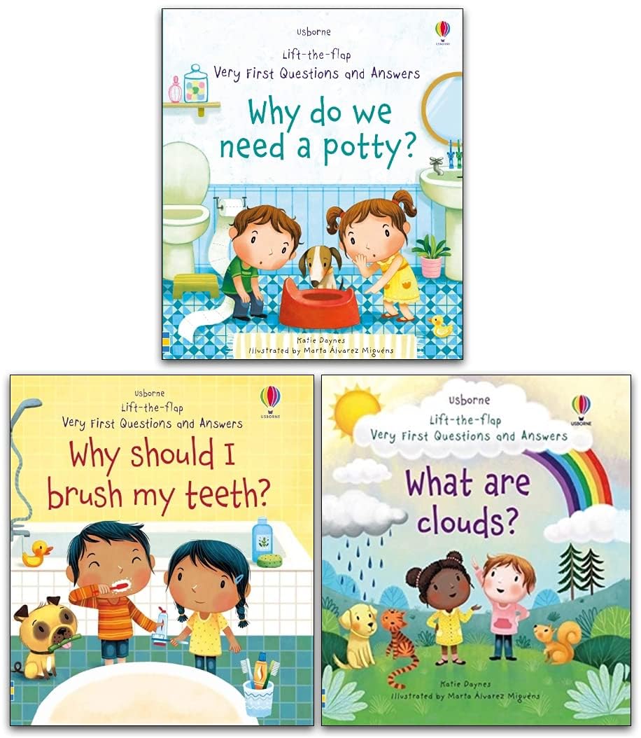 Katie Daynes 3 Books Collection Set of non-fiction board books by Usborne Publishing, featuring colorful illustrations and titles.