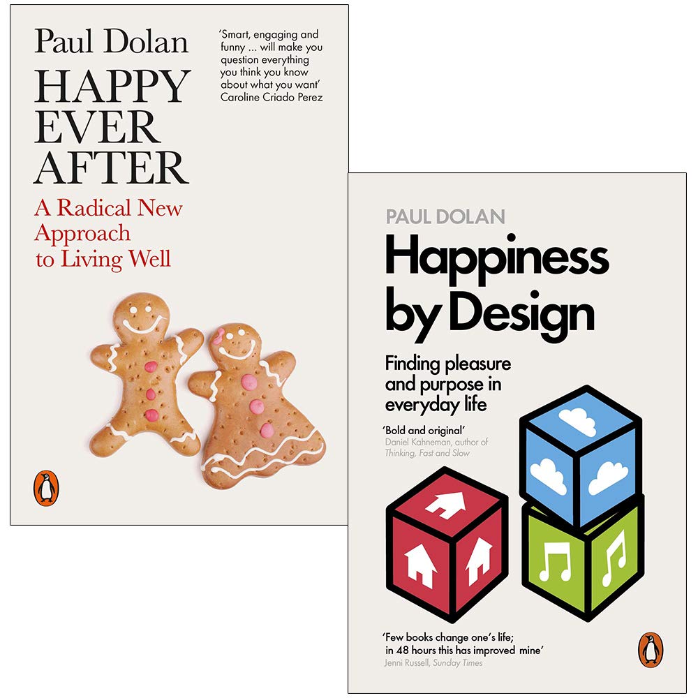 Paul Dolan 2 books collection set in paperback featuring non-fiction titles by Paul Dolan, displayed with covers visible.