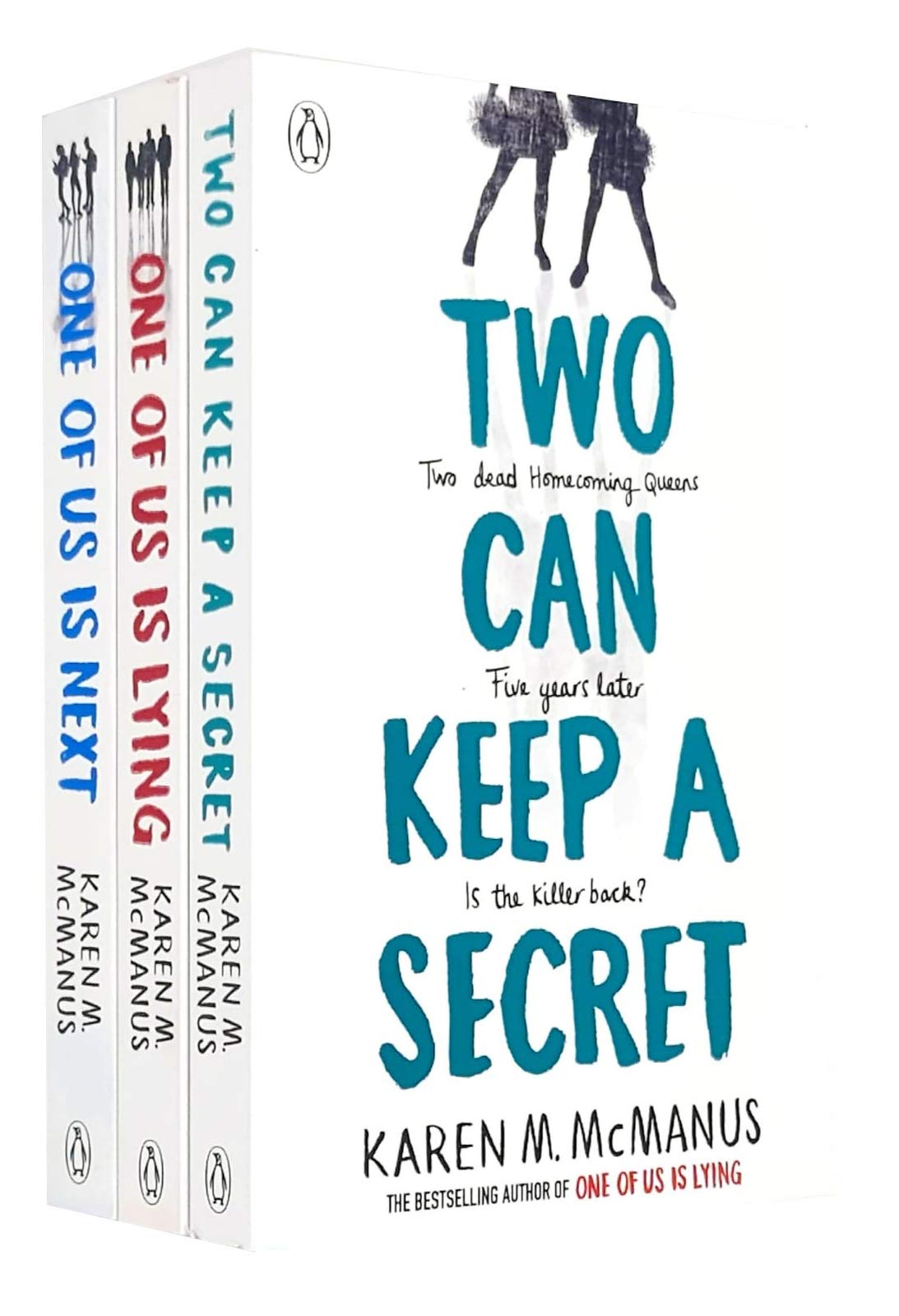 Karen M. McManus 3 Books Collection Set in paperback, featuring gripping fiction covers displayed together.