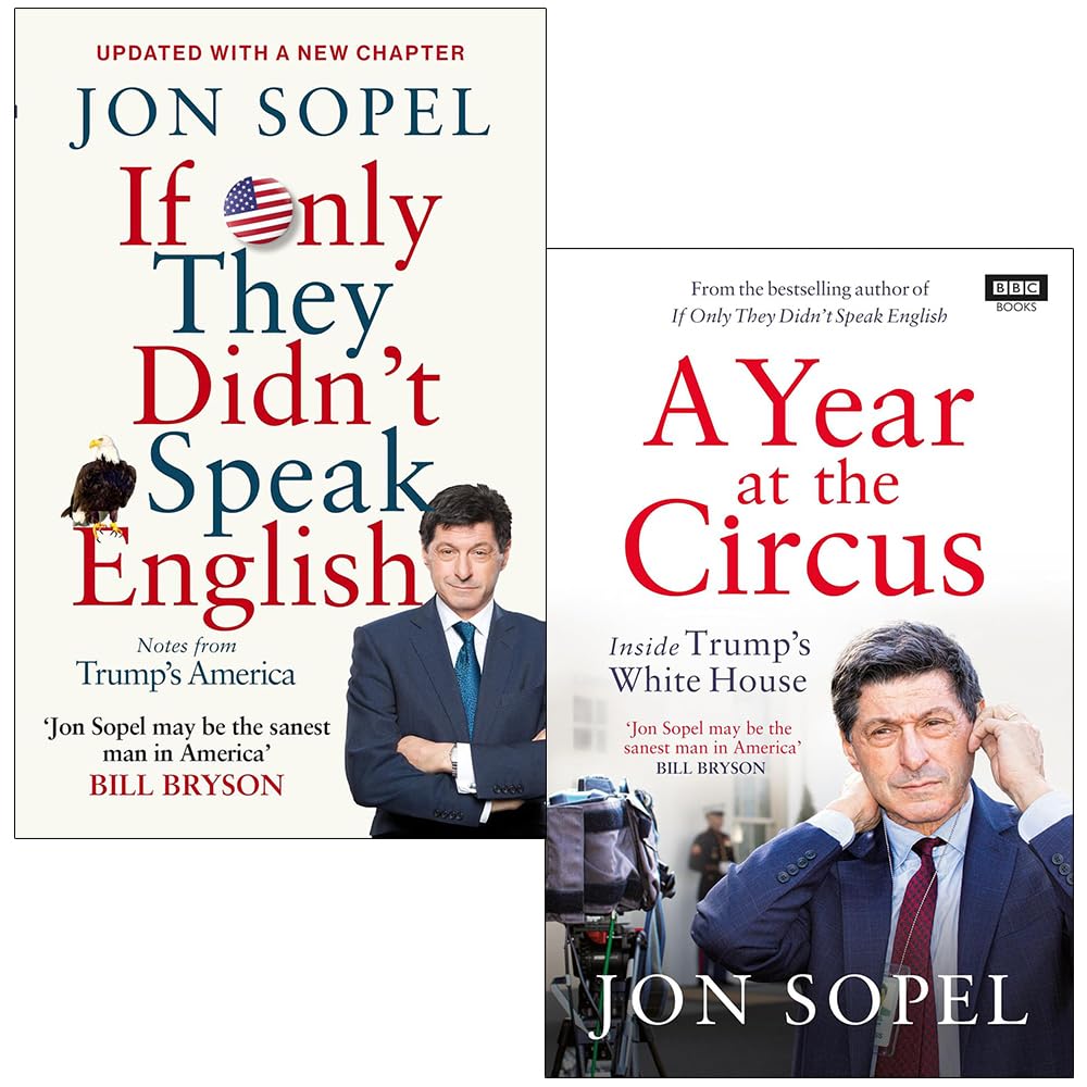 Jon Sopel 2 Books Collection Set, non-fiction paperback by BBC Books, featuring the book covers and spine details.
