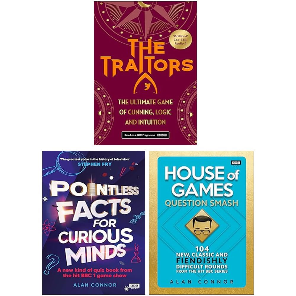 Alan Connor Collection set of 3 non-fiction paperback books by Alan Connor with distinctive covers displayed together.