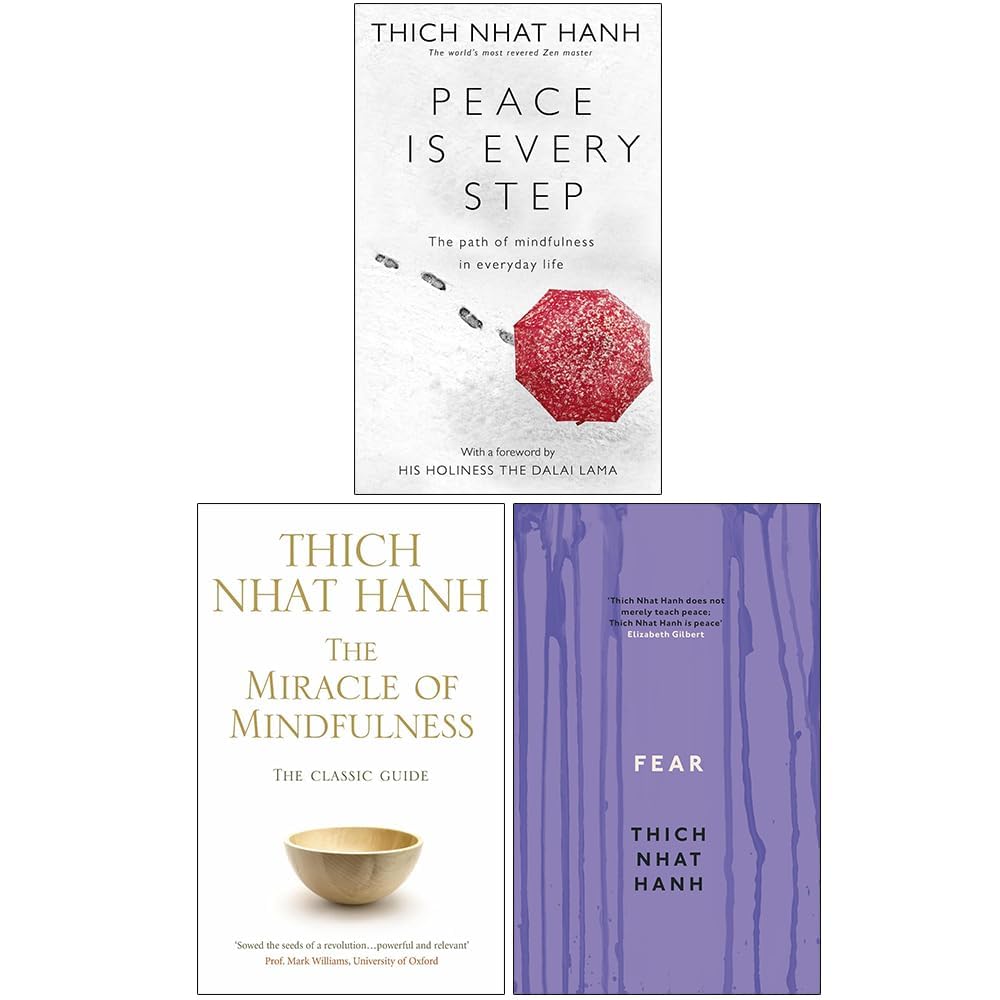 Thich Nhat Hanh 3 Books Collection Set in paperback featuring insightful non-fiction by the renowned author.