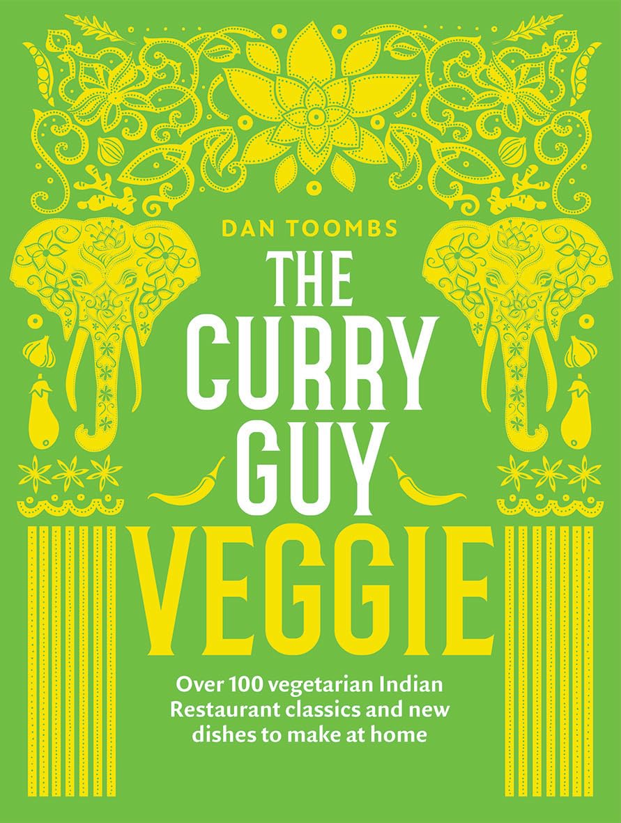 Curry Guy Veggie by Dan Toombs, paperback cookbook showcasing vibrant vegetarian curry recipes.