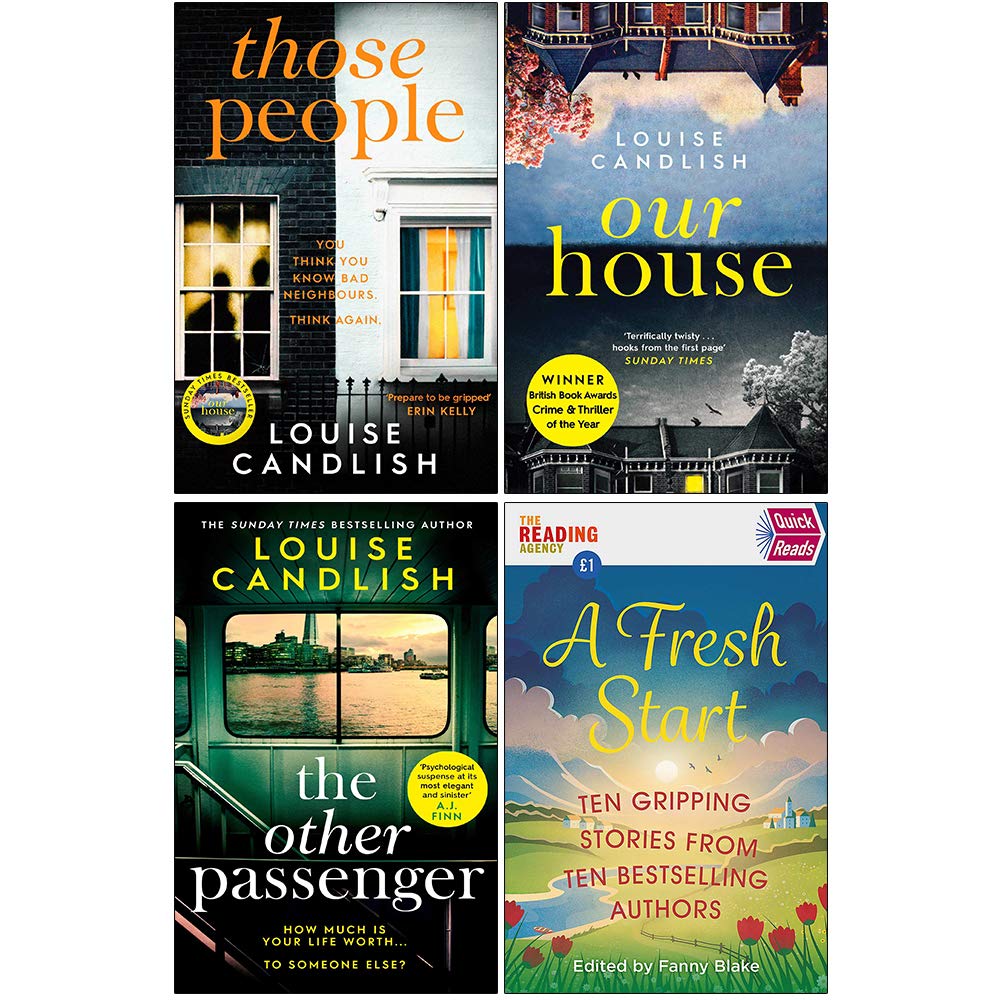 Louise Candlish 4 Books Collection Set in paperback, featuring fiction titles by author Louise Candlish.