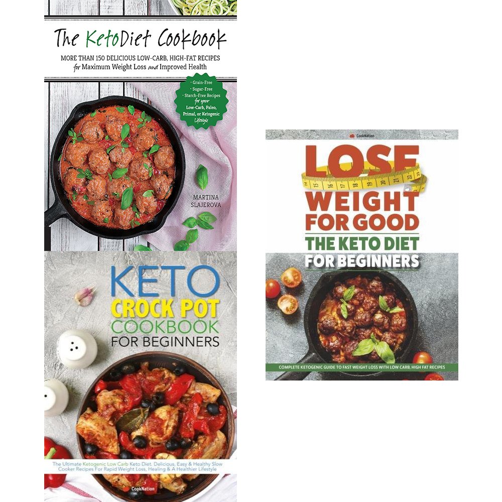 Ketodiet by Martina Slajerová 3-book collection set in paperback, featuring non-fiction covers and content.