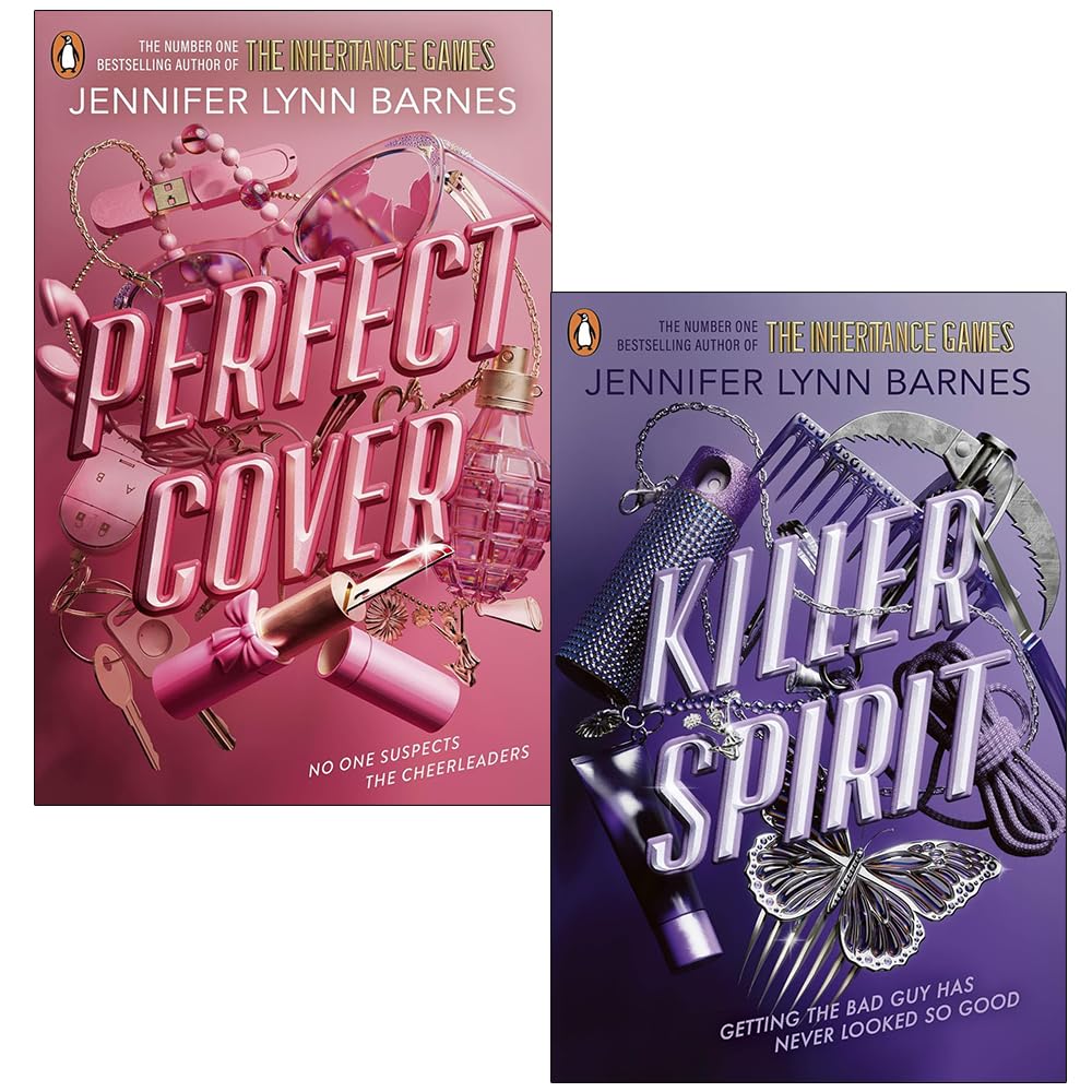 Two paperback books from The Squad Series by Jennifer Lynn Barnes, young adult fiction, published by Penguin Ltd.