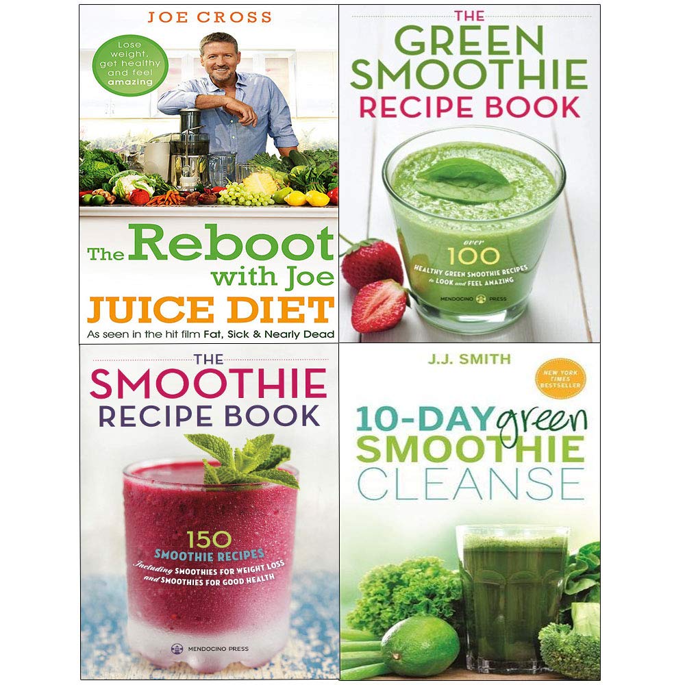 Reboot by Joe Cross & J.J. Smith 4 paperback books collection set on a wooden surface with vibrant covers.