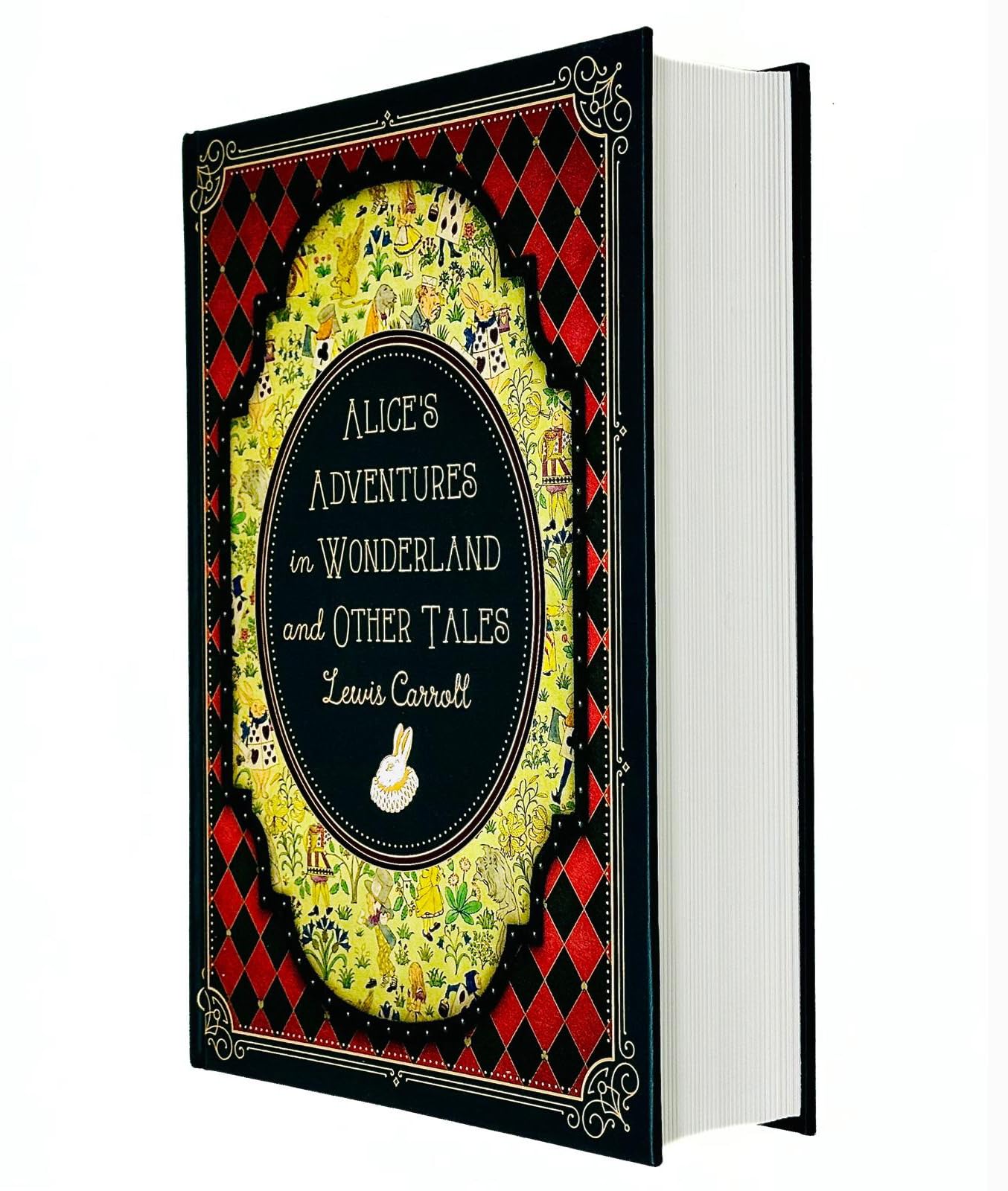 Hardback edition of Alice's Adventures in Wonderland and Other Tales by Lewis Carroll, featuring whimsical cover art.