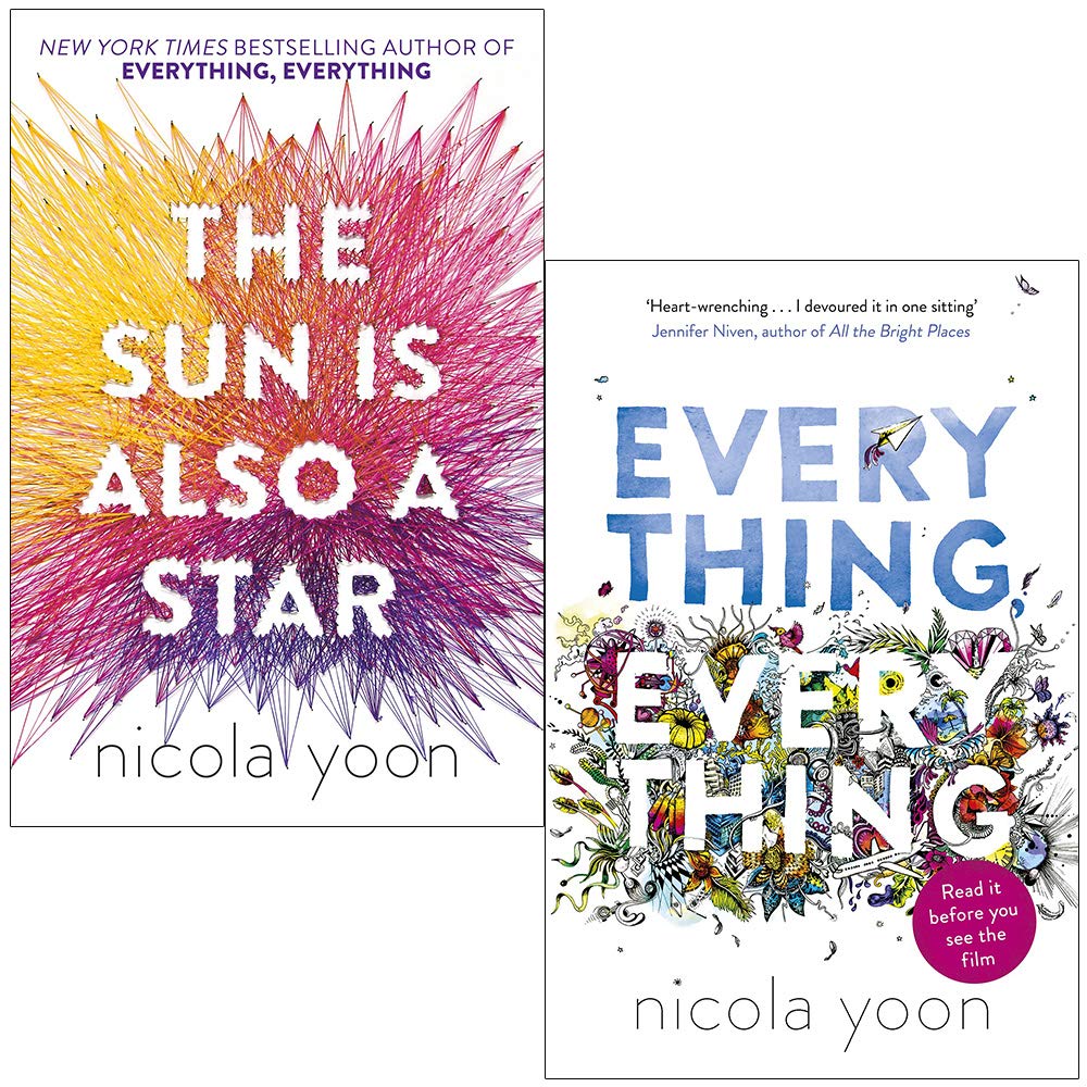 Nicola Yoon Duo collection featuring two paperback fiction books for children, showcasing colorful covers and engaging illustrations.