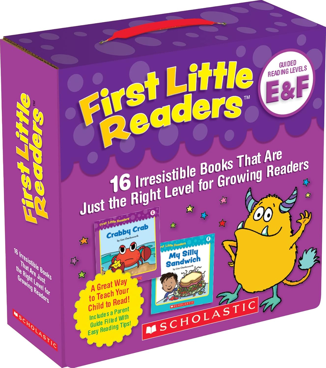 Set of 16 First Little Readers by Liza Charlesworth, paperback fiction books for early readers, educational material from Scholastic.