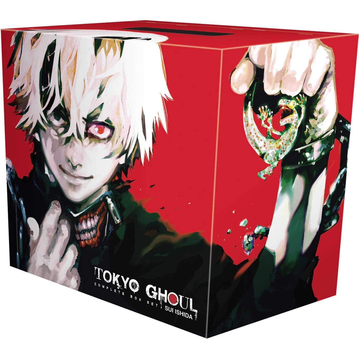 Tokyo Ghoul box set by Sui Ishida featuring 14 paperback volumes, published by VIZ Media LLC, with manga cover art.