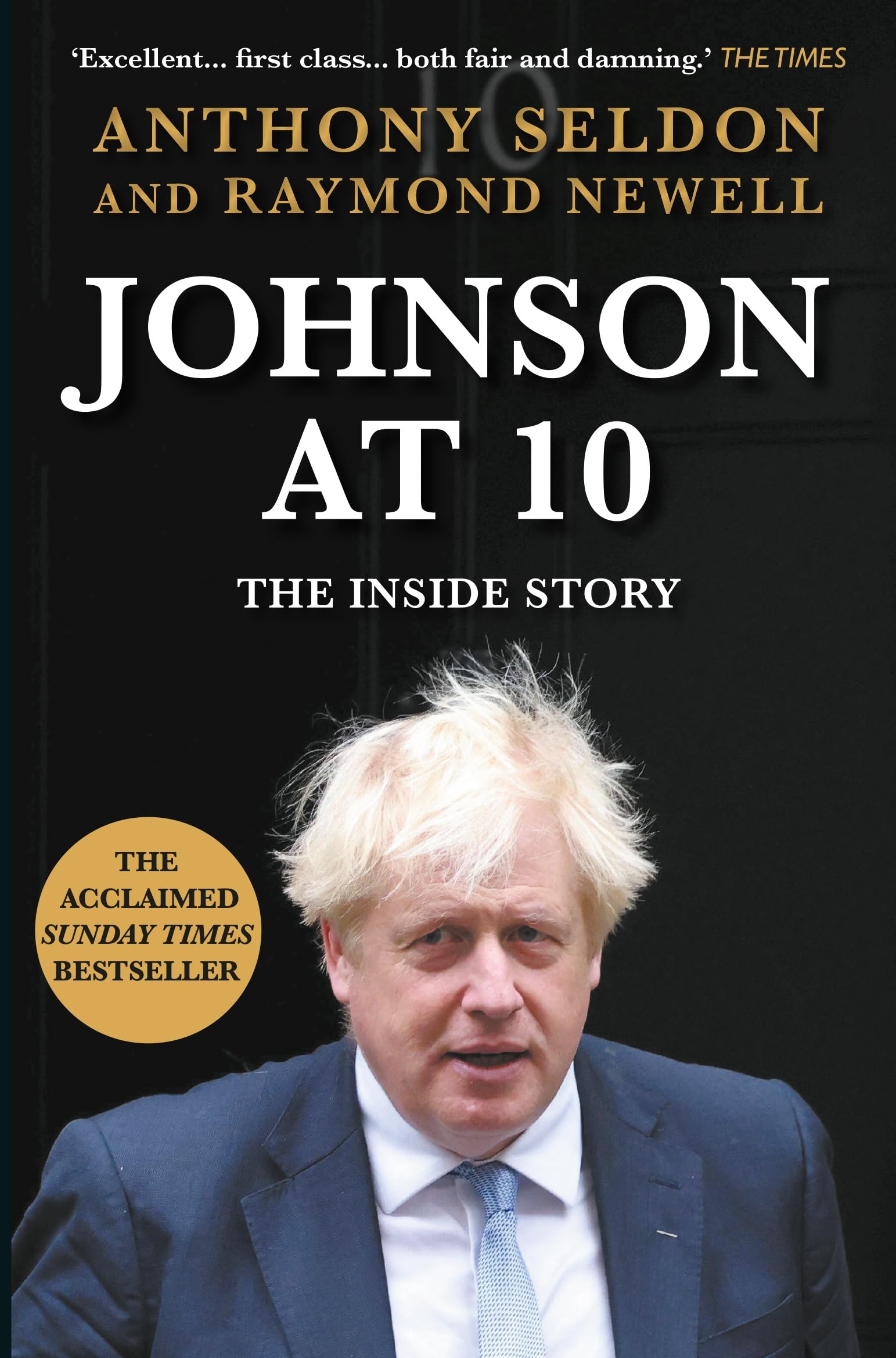 Paperback copy of "Johnson at 10: The Inside Story" by R. Newell & A. Seldon, featuring a colorful cover design.