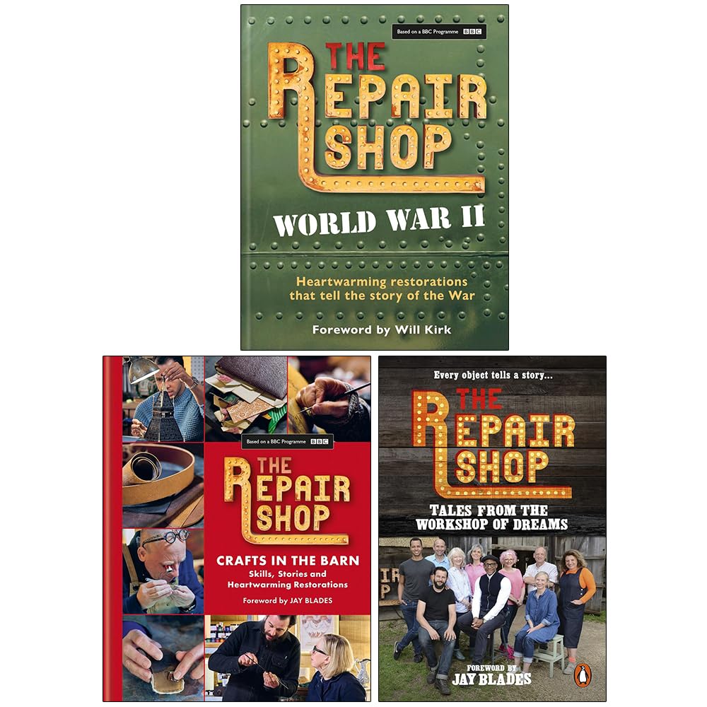 Repair Shop Collection by Jayne Dowle, three paperback fiction books set with colorful covers displayed together.
