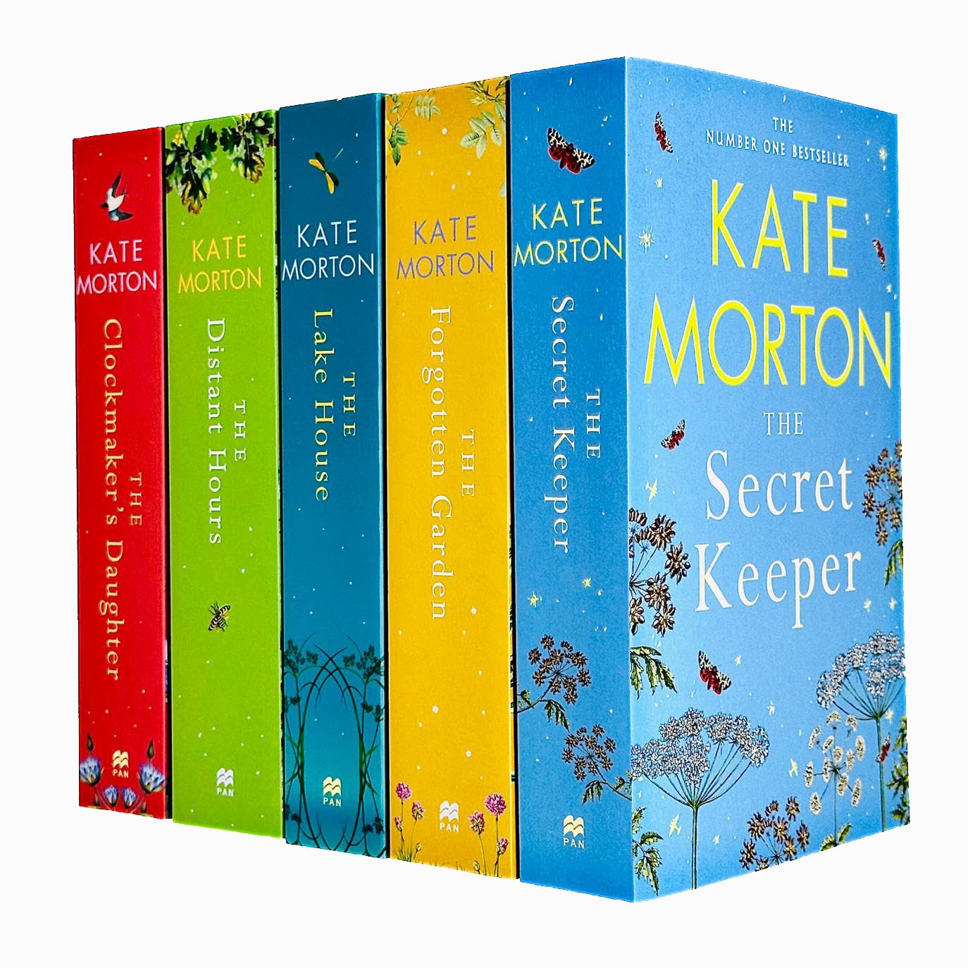 Kate Morton Collection of 5 paperback fiction books, featuring elegant cover designs and author name prominently displayed.