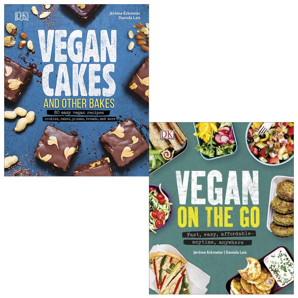 Comprehensive Plant-Based Baking and Desserts by Jérôme Eckmeier, hardback book collection featuring two cookbooks.