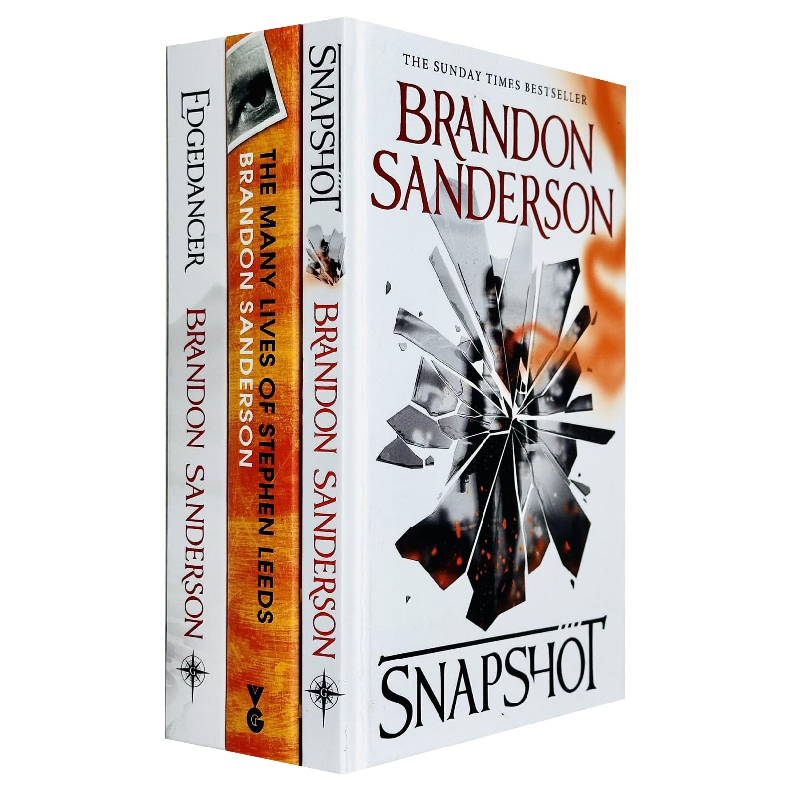 Brandon Sanderson hardback book collection featuring three fiction titles in a sleek set by Gollanc.