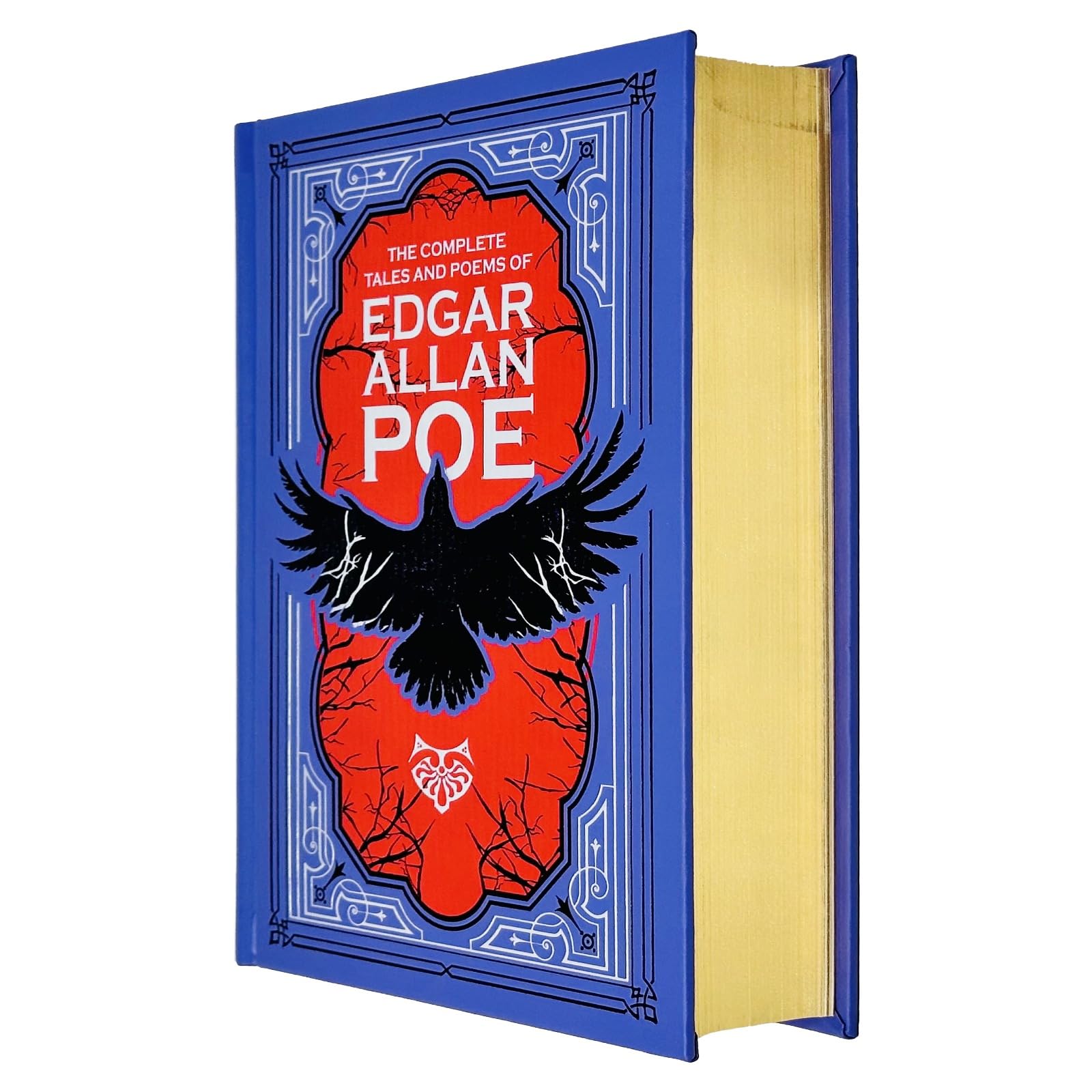 Hardback edition of Edgar Allan Poe's Complete Tales and Poems, featuring classic fiction cover design.
