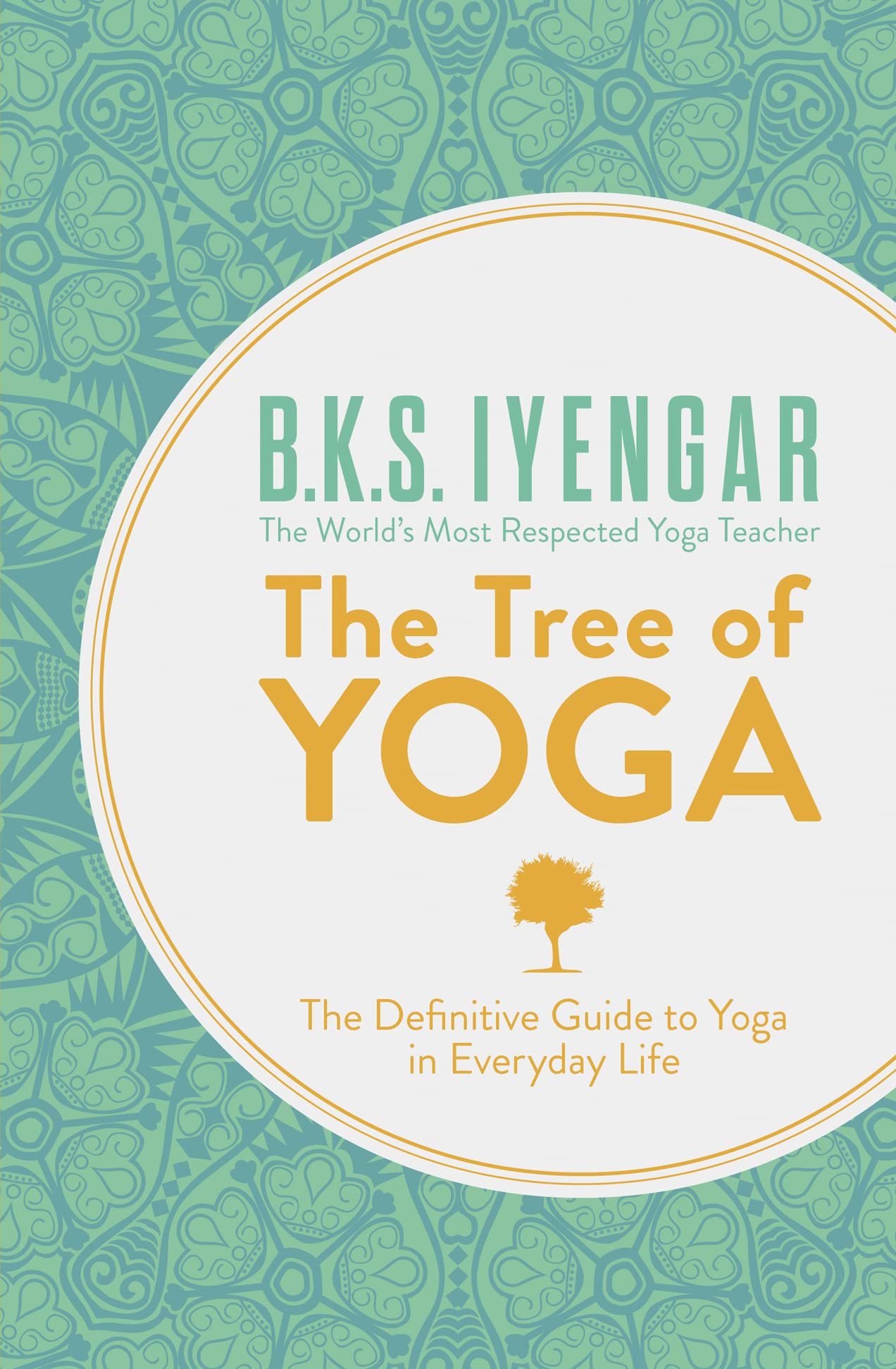 The Tree of Yoga paperback book by B.K.S. Iyengar, featuring a serene yoga-themed cover design.