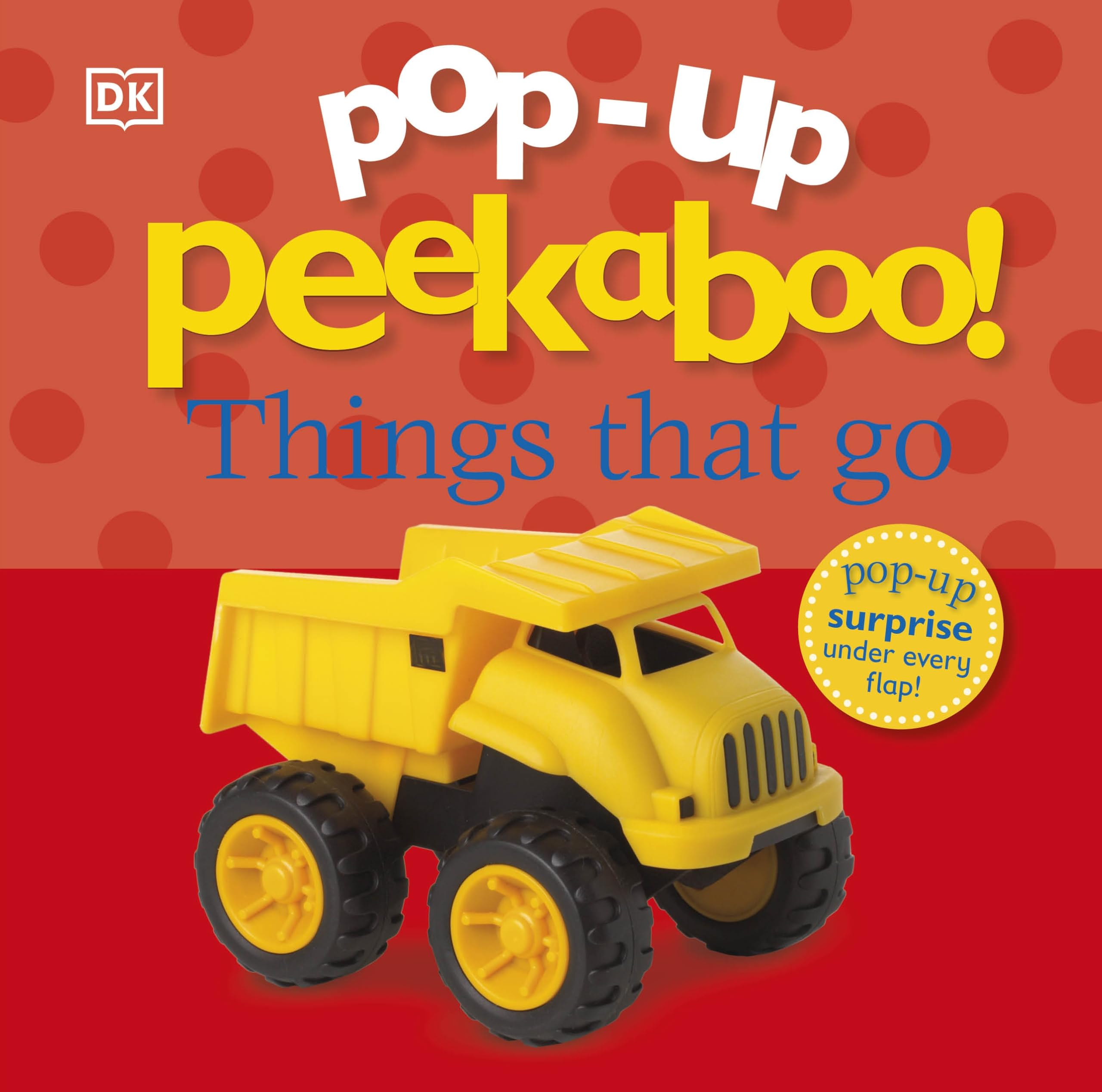 Board book "Things That Go" by D.K. Publishing featuring colorful illustrations for ages 0-5.