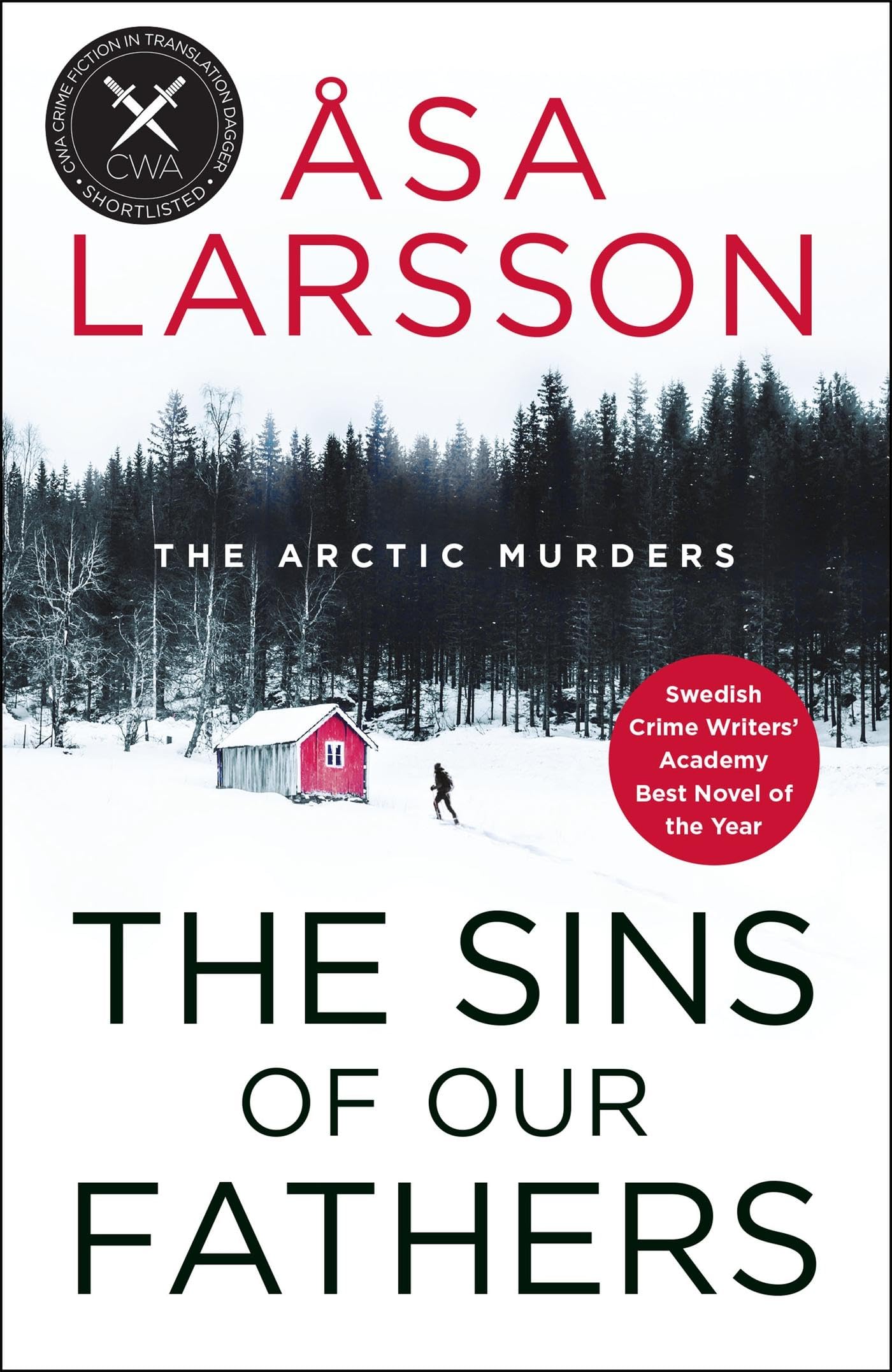 Paperback cover of "The Sins of Our Fathers" by Åsa Larsson, featuring a captivating design typical of fiction novels.