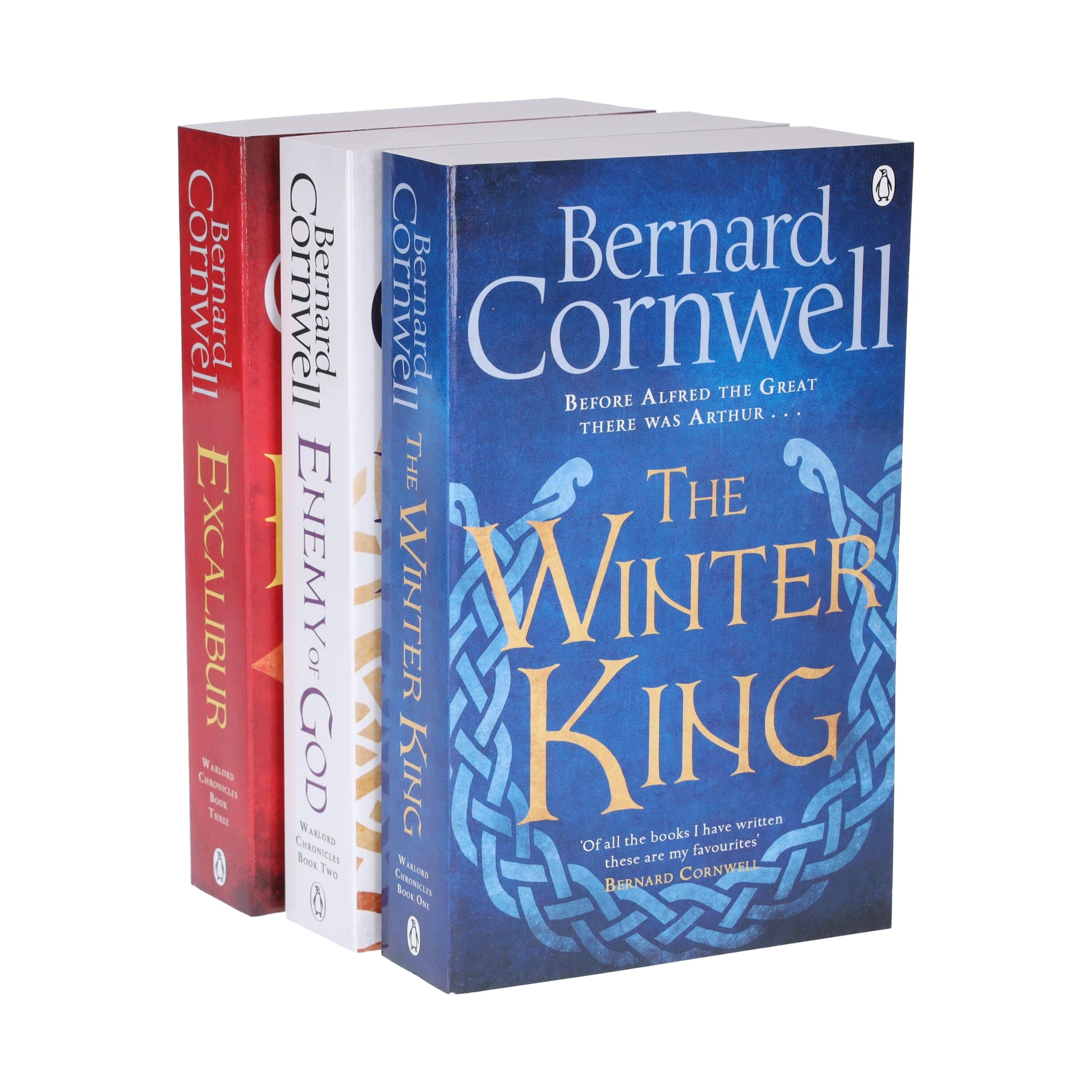 Warlord Chronicles paperback collection by Bernard Cornwell featuring three historical fiction novels.