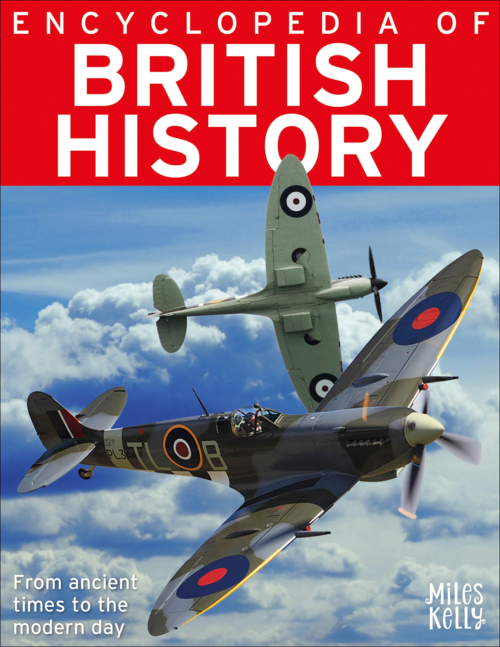 Paperback edition of "Encyclopedia of British History" by Philip Steele, showcasing the cover design and title.