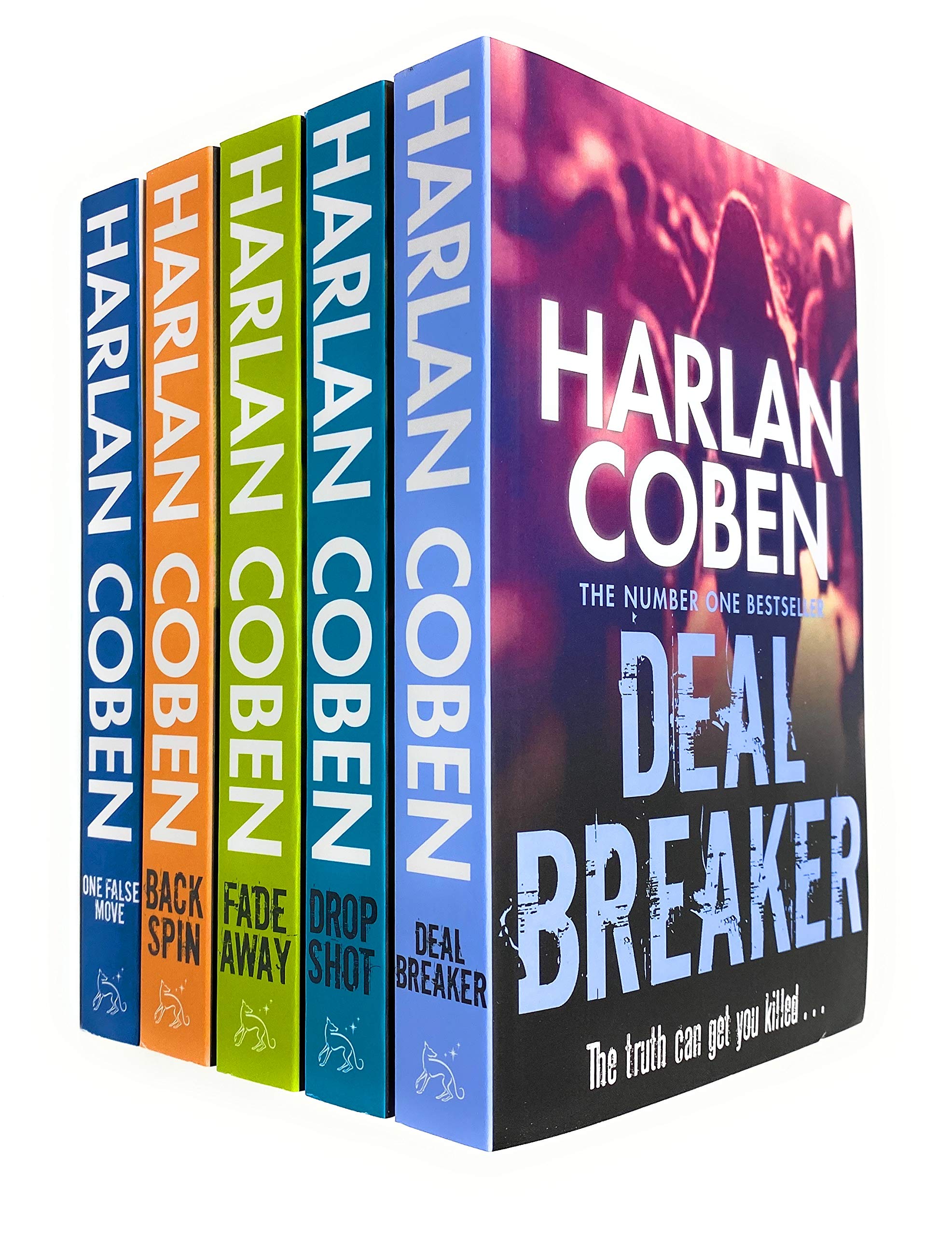 Myron Bolitar book collection by Harlan Coben, five paperback novels in the Orion series featuring suspense and mystery stories.