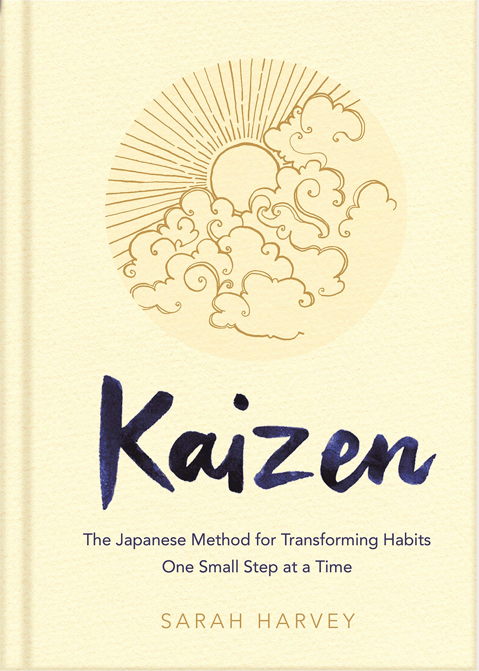 Cover of "Kaizen: Japanese Method for Transforming Habits" by Sarah Harvey, showcasing the paperback book design.